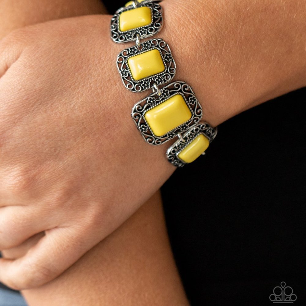 Retro Rodeo Yellow Bracelet - Picture 2 of 2